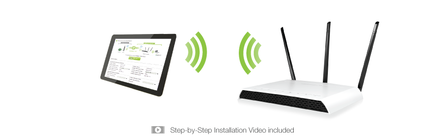 Simple Setup with PC, Tablet or Smartphone